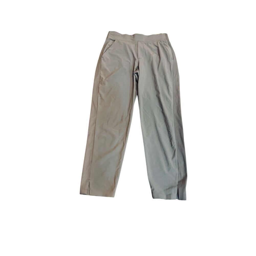 Athleta Brooklyn Ankle Pants Size 6 Olive Green Mid Rise Travel Lightweight